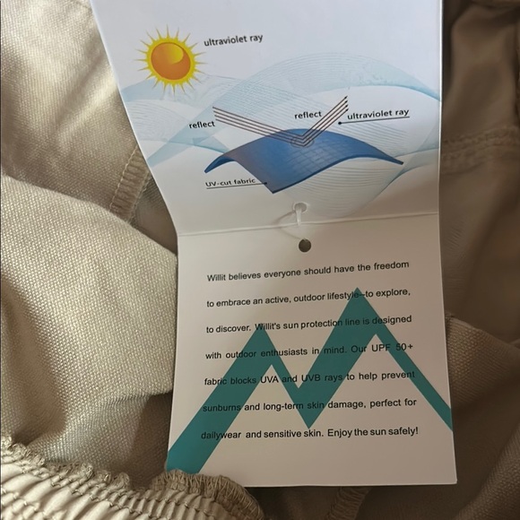 Tan Athletic Shorts with Elastic Waistband and Lightweight Fabric - Picture 8 of 10